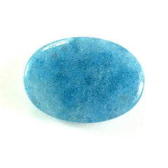 GREEN BLUE QUARTZ OVAL CAB 14X10MM 5.45 Cts.
