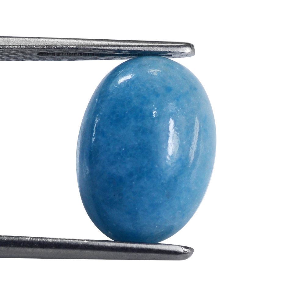 GREEN BLUE QUARTZ OVAL CAB 14X10MM 5.45 Cts.