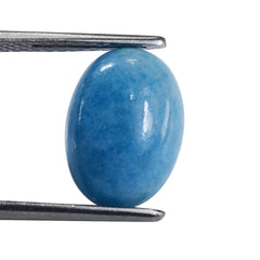 GREEN BLUE QUARTZ OVAL CAB 14X10MM 5.45 Cts.