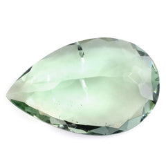 GREEN FLUORITE CUT PEAR 25X16MM 23.70 Cts.