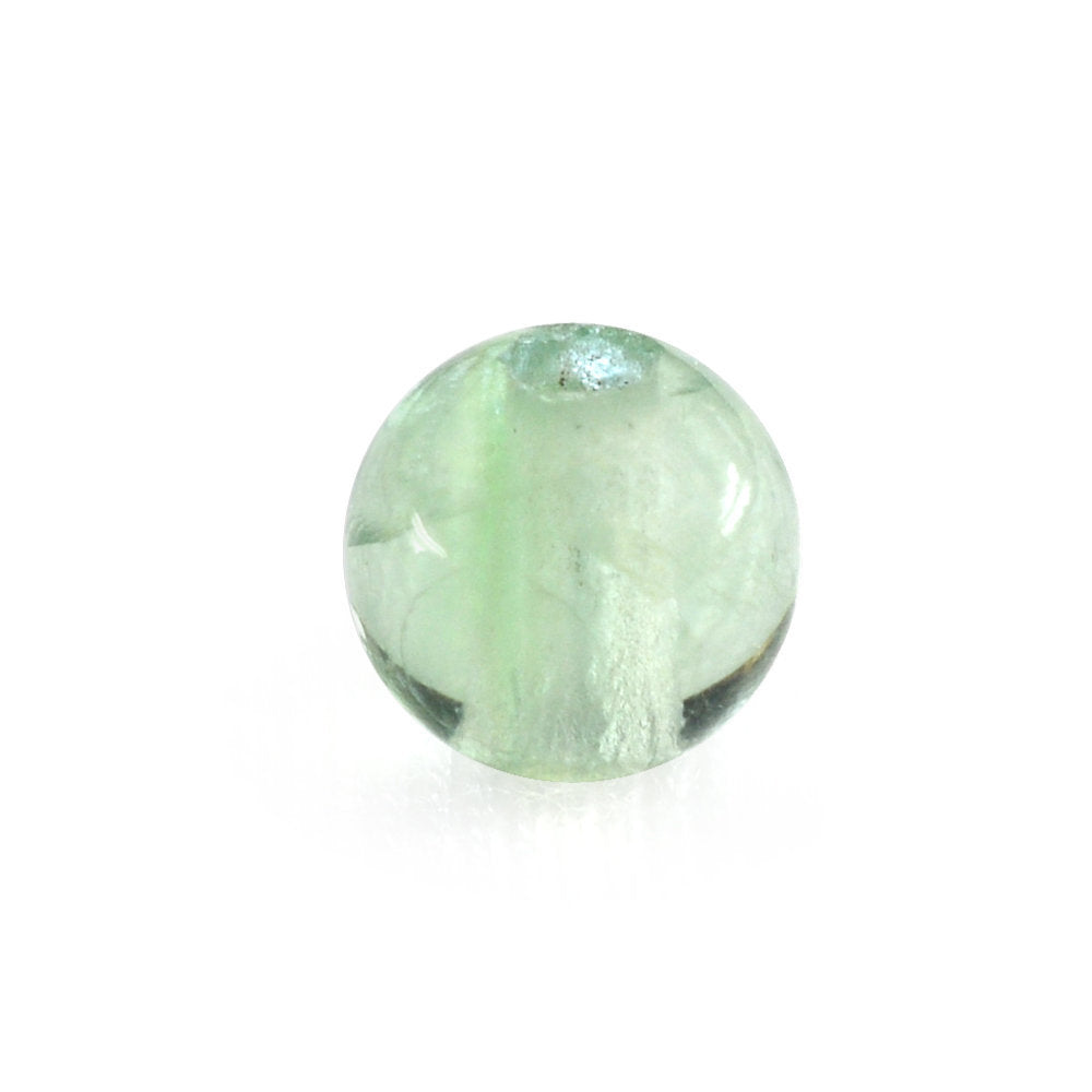 GREEN FLUORITE PLAIN ROUND BALLS (FULL DRILL 1.50MM) (SI) 6MM 1.62 Cts.