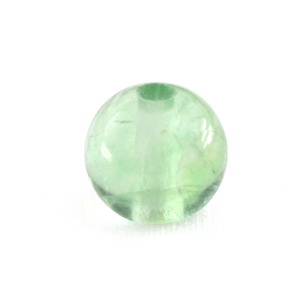 GREEN FLUORITE PLAIN ROUND BALLS (FULL DRILL 1.50MM) (SI) 8MM 3.91 Cts.
