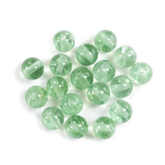 GREEN FLUORITE PLAIN ROUND BALLS (FULL DRILL 1.50MM) (SI) 8MM 3.91 Cts.