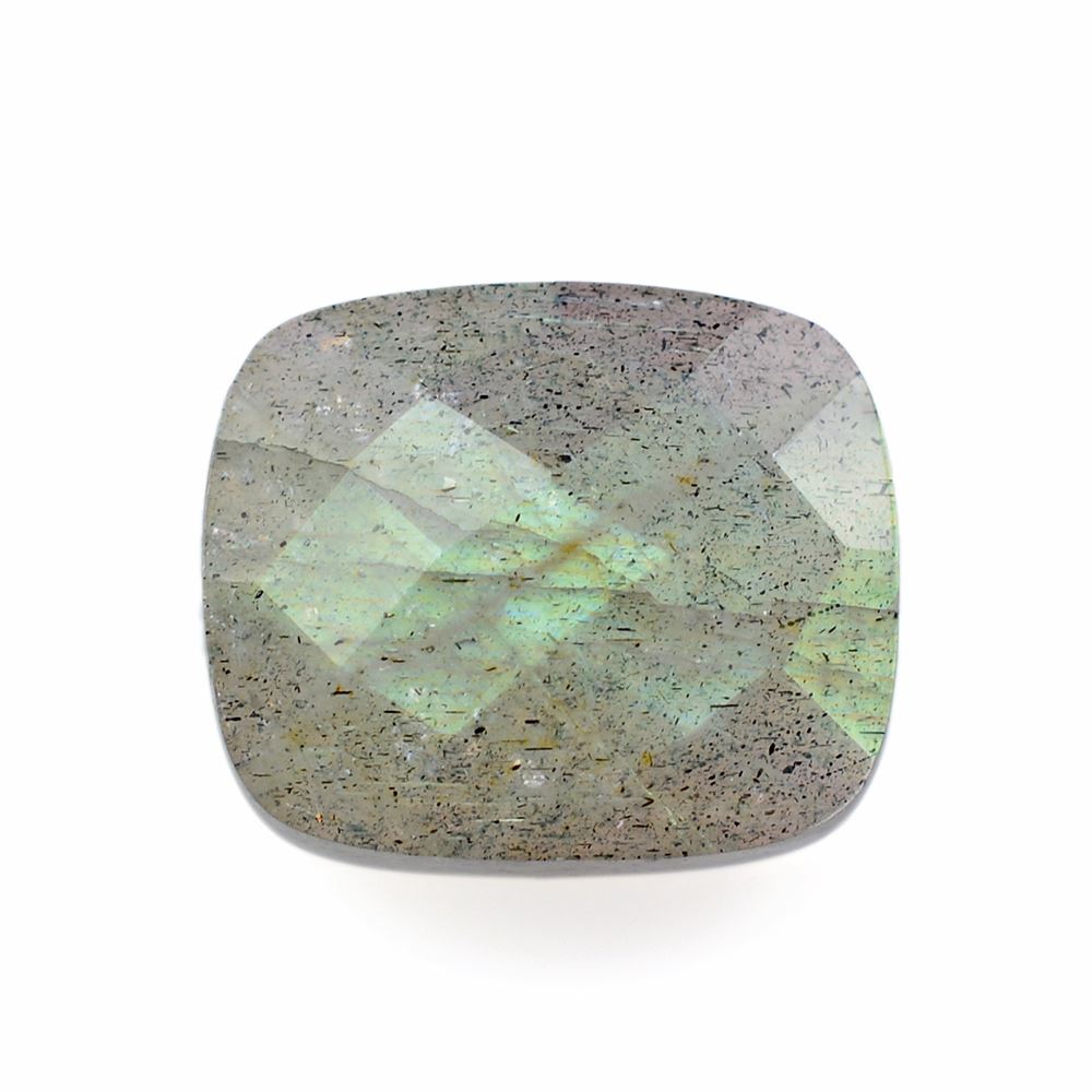 LABRADORITE BRIOLETTE CUSHION (F/B) 14X12MM 8.60 Cts.