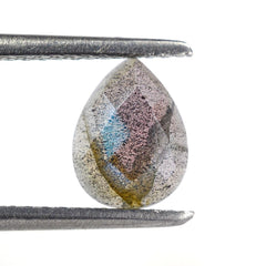 LABRADORITE CHECKER PEAR CAB 8X6MM 1.13 Cts.
