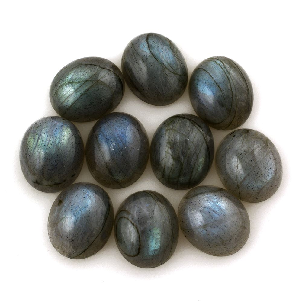 LABRADORITE OVAL CAB 12X10MM 4.62 Cts.