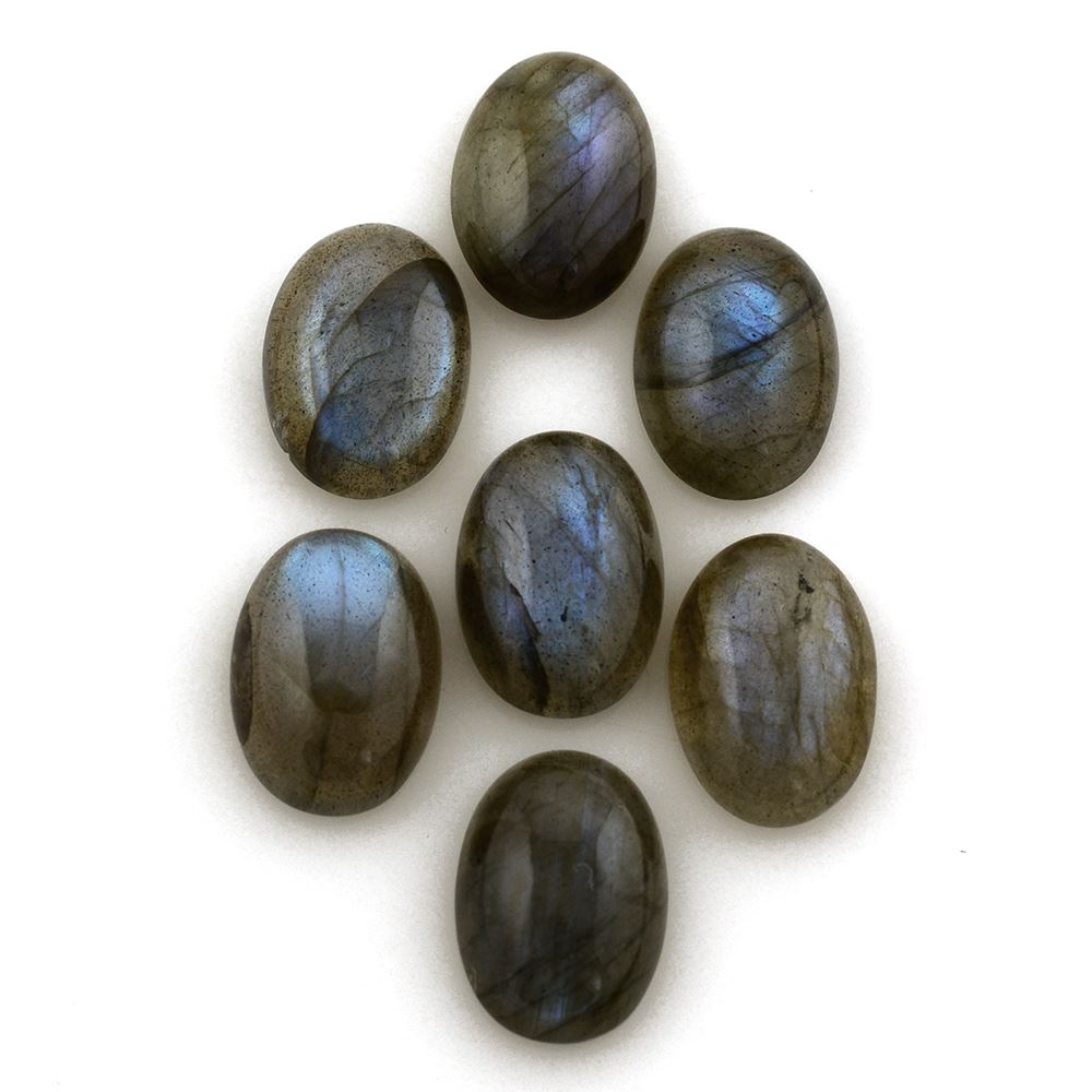 LABRADORITE OVAL CAB 14X10MM 5.24 Cts.