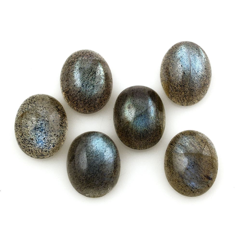 LABRADORITE OVAL CAB 10X8MM 2.85 Cts.