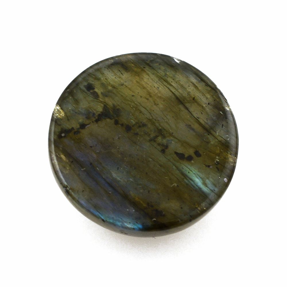 LABRADORITE ROUND CAB 18MM 22.90 Cts.