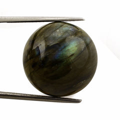 LABRADORITE ROUND CAB 18MM 22.90 Cts.