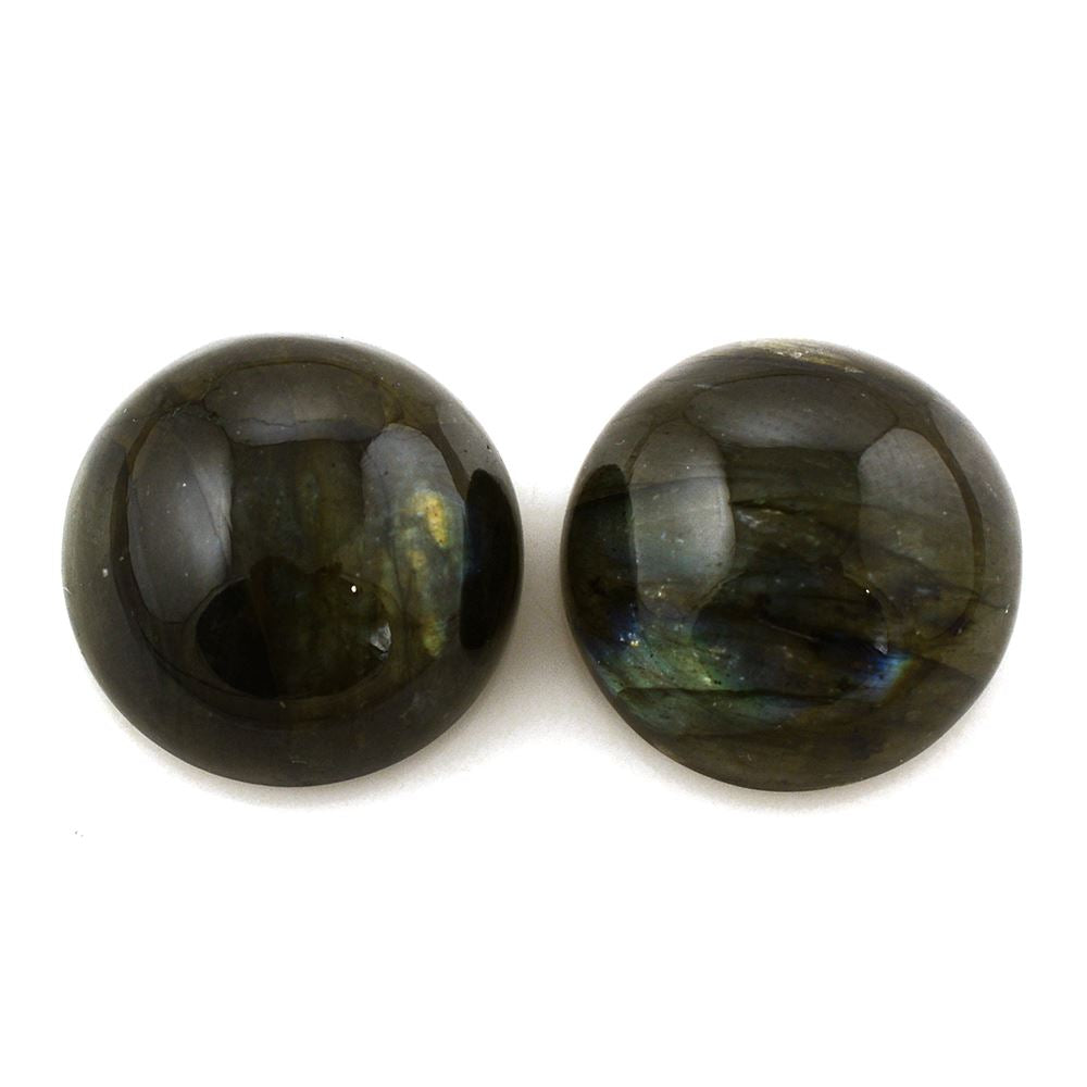LABRADORITE ROUND CAB 18MM 22.90 Cts.