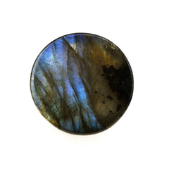 LABRADORITE ROUND CAB 15MM 11.49 Cts.