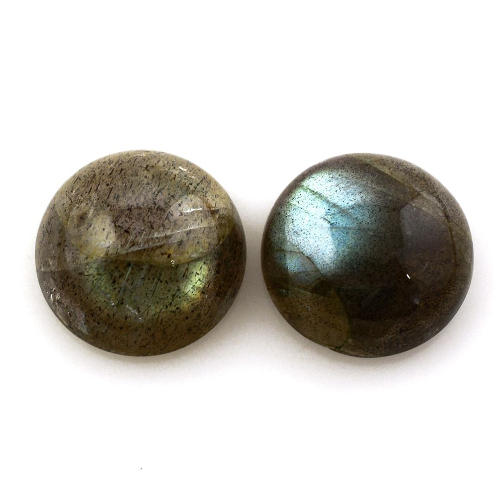 LABRADORITE ROUND CAB 13MM 7.27 Cts.