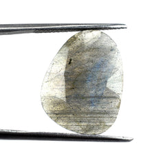 LABRADORITE ROSE CUT BRIOLETTE IRREGULAR PEARISH 20X15MM 7.60 Cts.