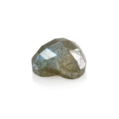 LABRADORITE CHECKER HEART CAB 8MM 1.77 Cts.