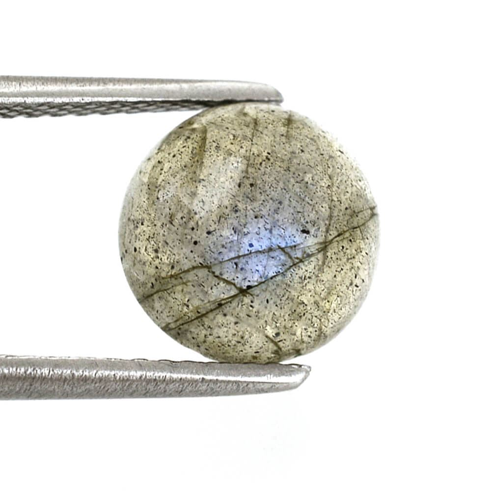 LABRADORITE ROUND CAB (NICE BLUE SHINE) 9MM 2.91 Cts.