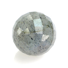 GREY LABRADORITE FACETED BALLS 8MM 3.90 Cts.