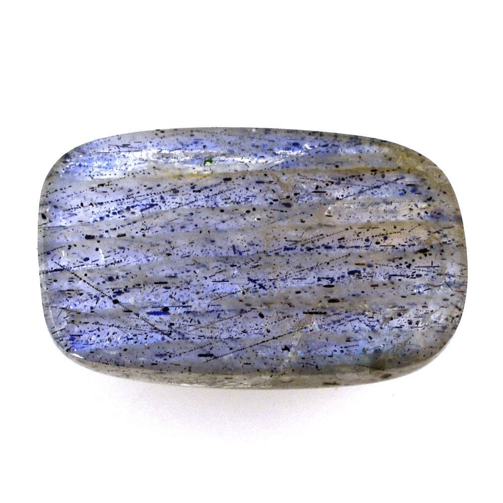 GREY LABRADORITE CUSHION CAB (BLUE GREEN) 16X10MM 7.47 Cts.