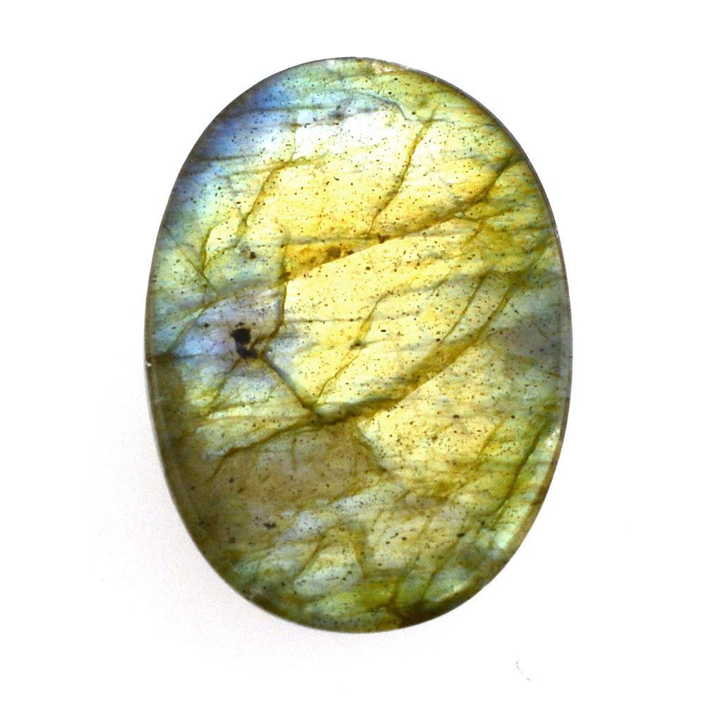 GREY LABRADORITE OVAL CAB (COPPER) 14X10MM 5.77 Cts.