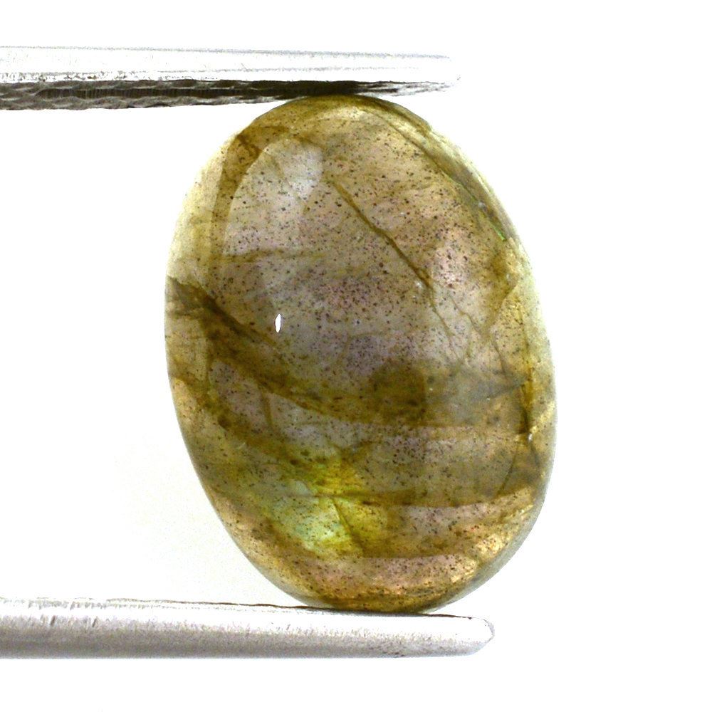 GREY LABRADORITE OVAL CAB (COPPER) 14X10MM 5.77 Cts.