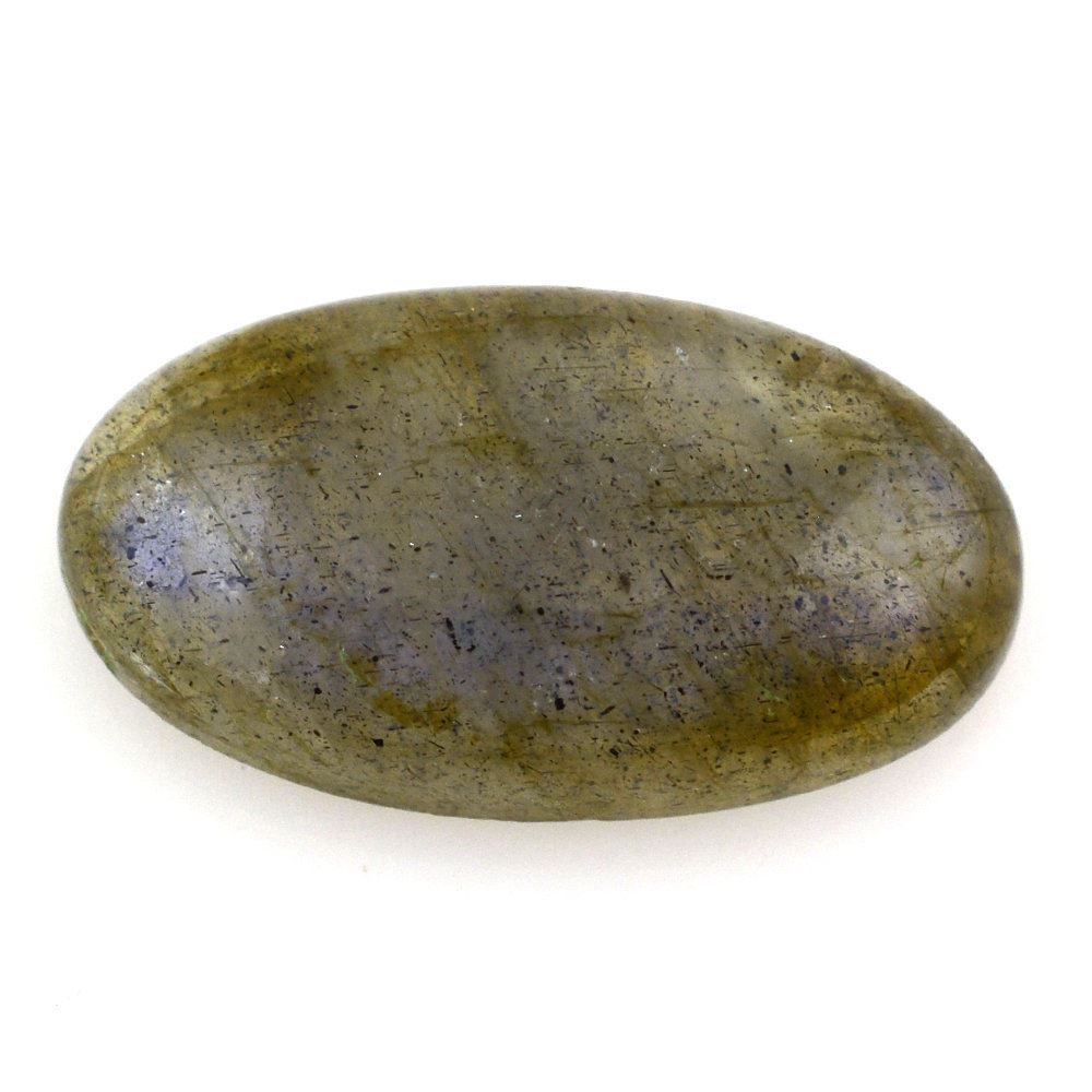 GREY LABRADORITE OVAL CAB (NICE BLUE) 18X10MM 7.70 Cts.