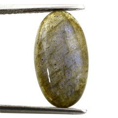 GREY LABRADORITE OVAL CAB (NICE BLUE) 18X10MM 7.70 Cts.