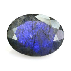 GREY LABRADORITE CUT OVAL (BLUE) 16X12MM 8.73 Cts.