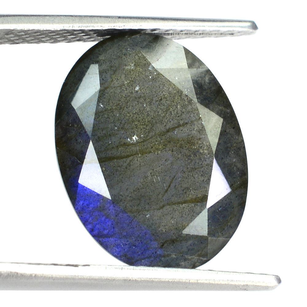 GREY LABRADORITE CUT OVAL (BLUE) 16X12MM 8.73 Cts.