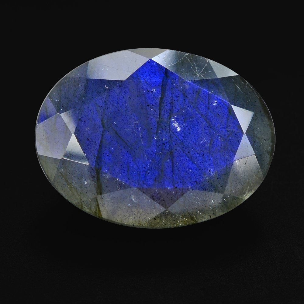 GREY LABRADORITE CUT OVAL (BLUE) 16X12MM 8.73 Cts.