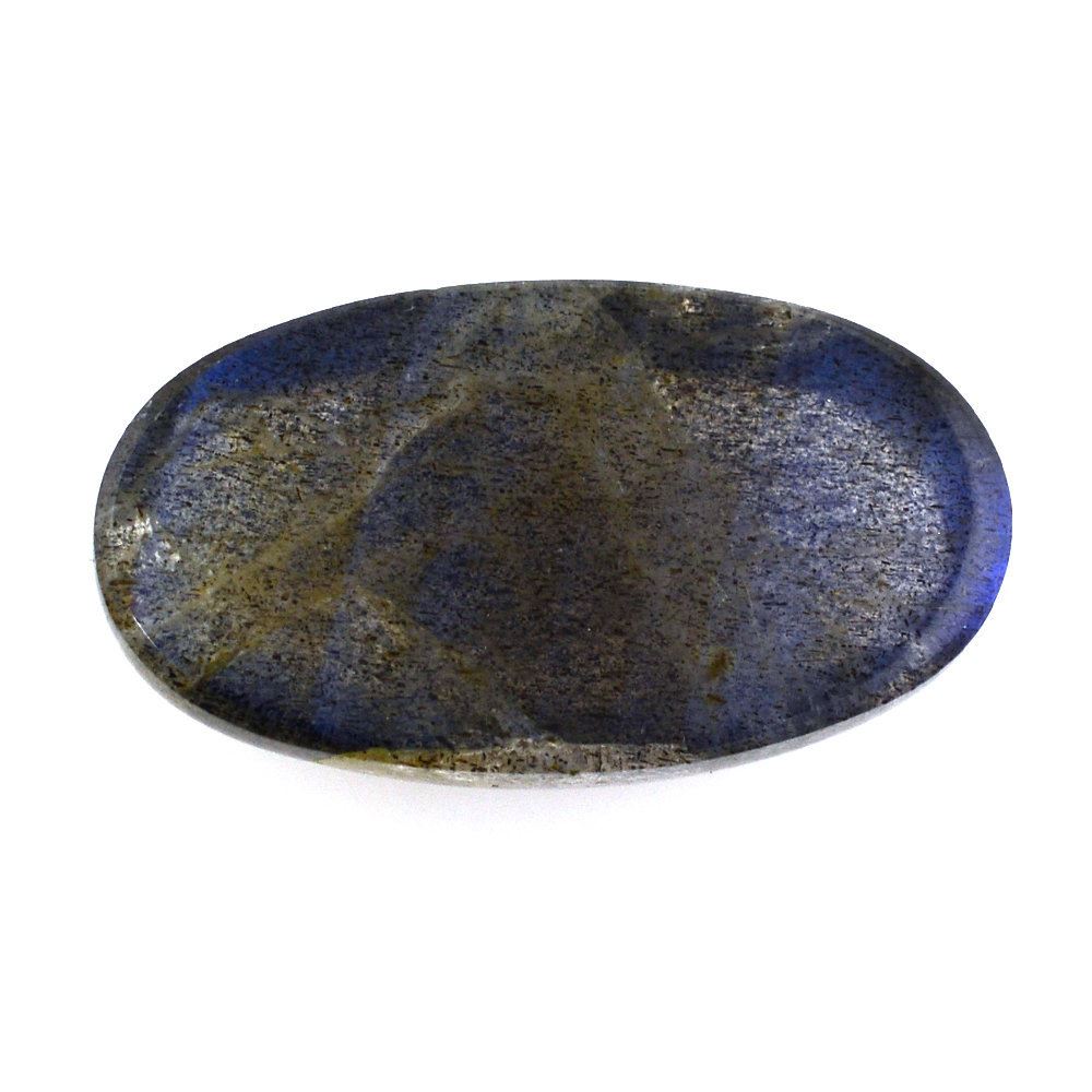 GREY LABRADORITE OVAL CAB (NICE BLUE) 18X10MM 8.50 Cts.