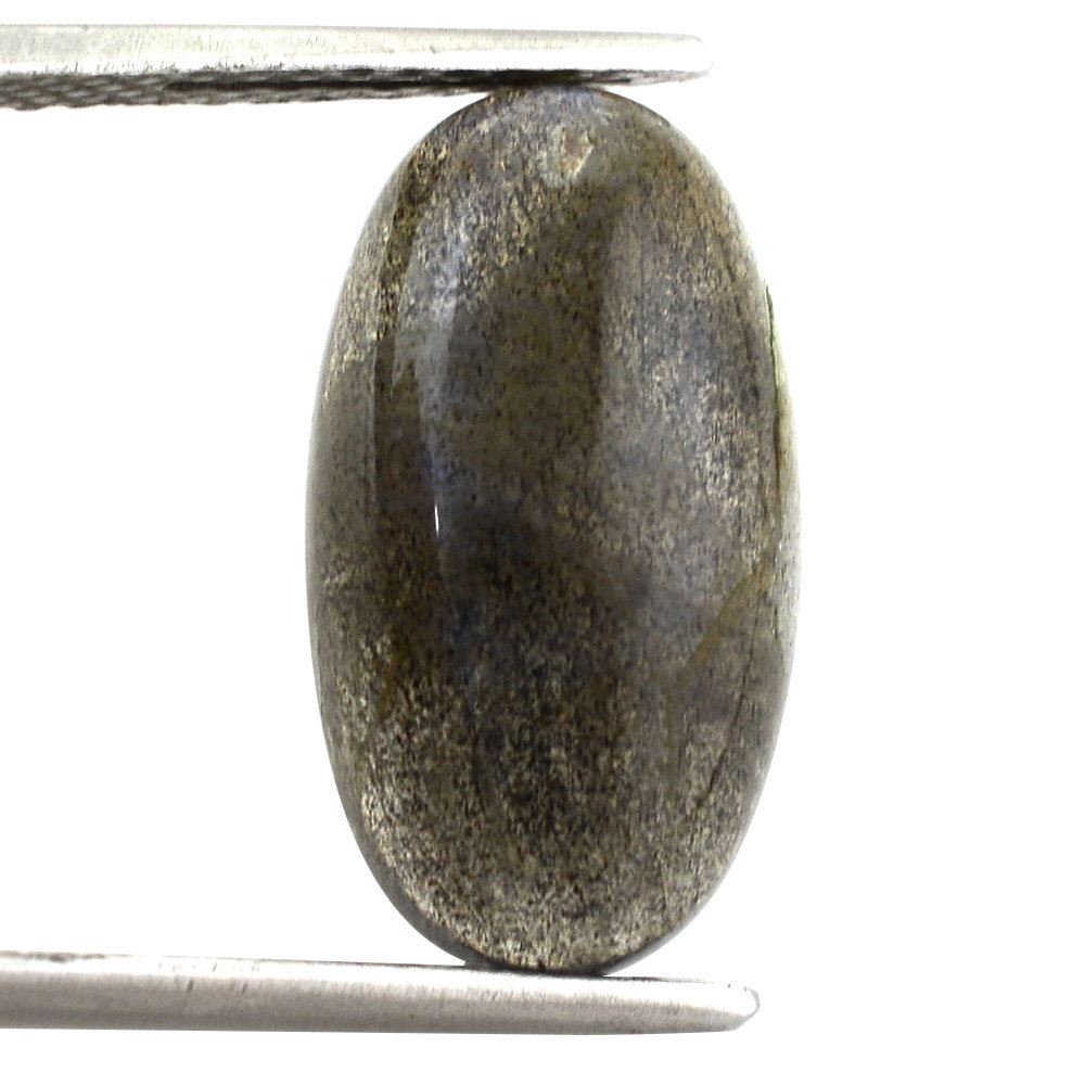 GREY LABRADORITE OVAL CAB (NICE BLUE) 18X10MM 8.50 Cts.