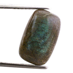 GREY LABRADORITE CUSHION CAB (BLUE GREEN) 16X10MM 7.40 Cts.