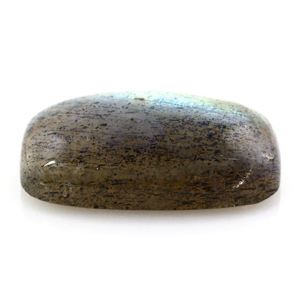 GREY LABRADORITE CUSHION CAB (BLUE GREEN) 16X10MM 7.50 Cts.