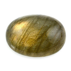GREY LABRADORITE OVAL CAB (COPPER) 14X10MM 5.81 Cts.