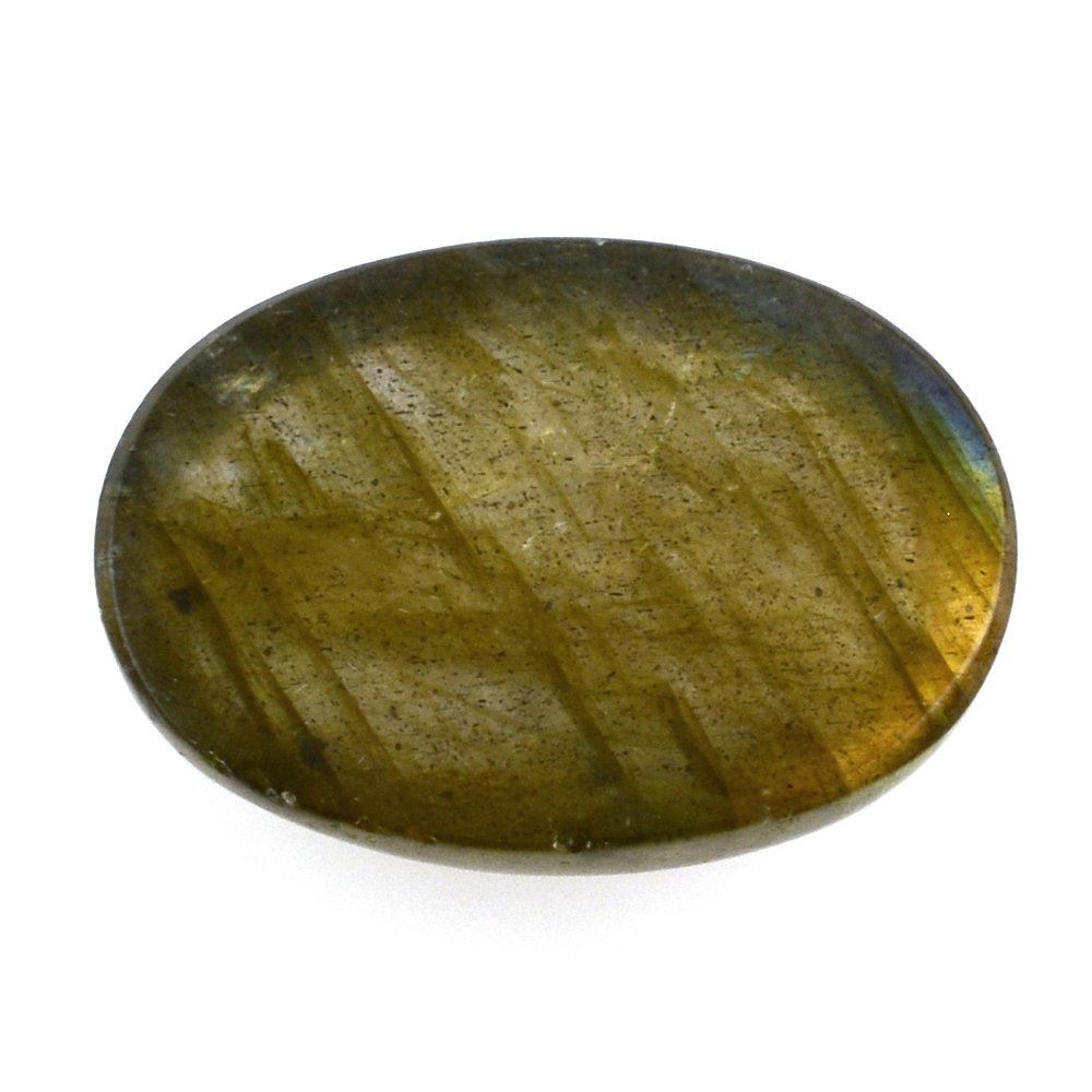 GREY LABRADORITE OVAL CAB (COPPER) 14X10MM 5.81 Cts.