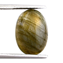 GREY LABRADORITE OVAL CAB (COPPER) 14X10MM 5.81 Cts.
