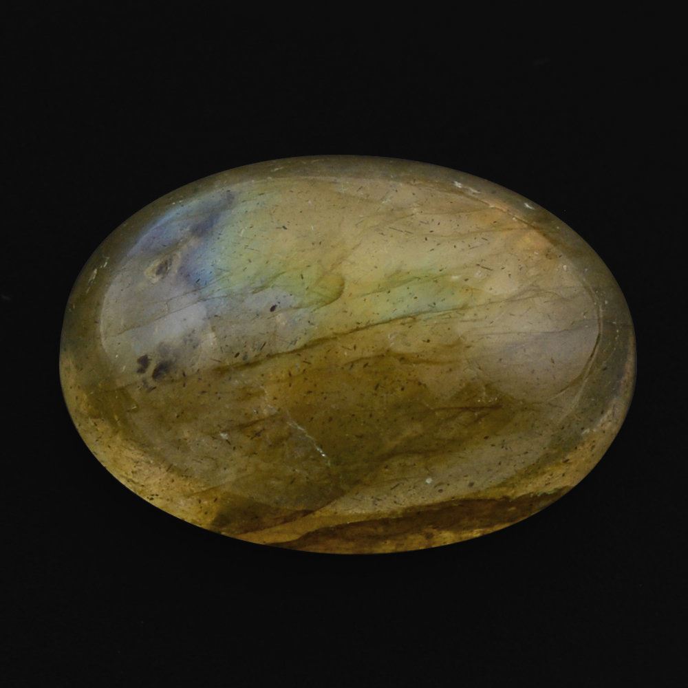 GREY LABRADORITE OVAL CAB (COPPER) 14X10MM 5.81 Cts.