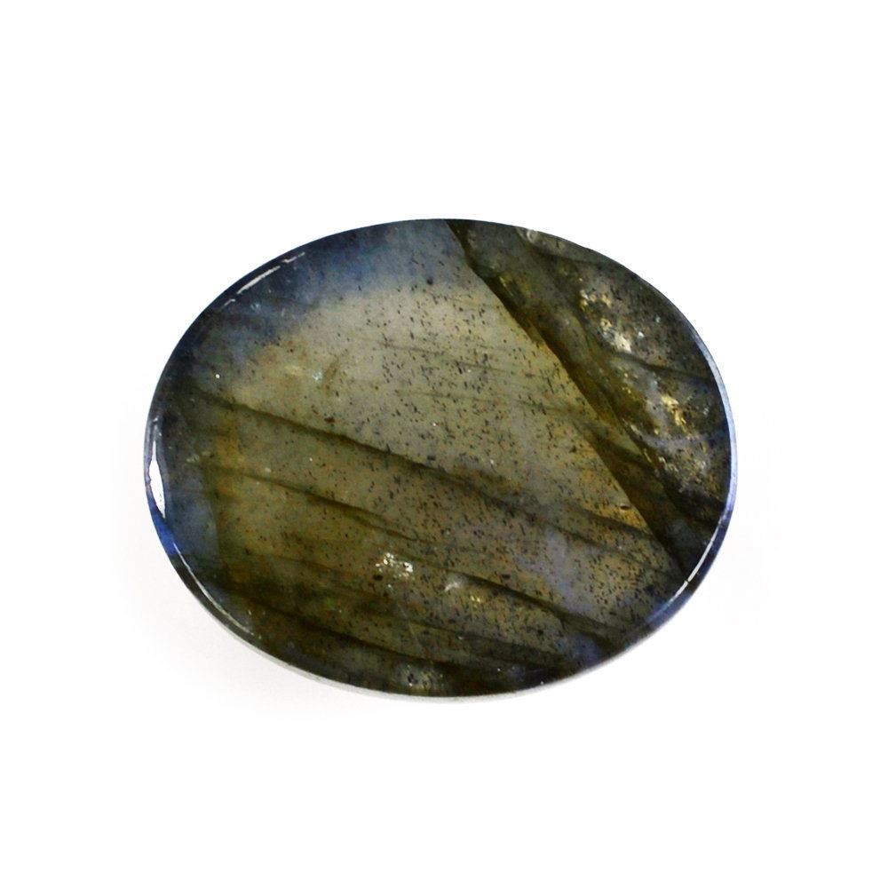 GREY LABRADORITE OVAL CAB 12X10MM 4.72 Cts.