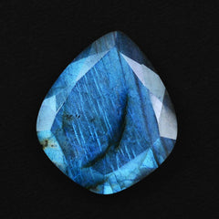 LABRADORITE BOTH SIDE TABLE CUT KITE 26.70X22.40MM 18.12 Cts.