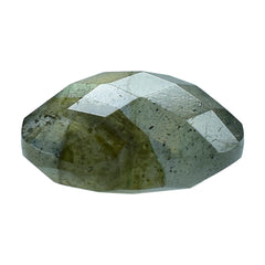 GREY LABRADORITE CHECKER CUT BRIOLETTE HEART (COPPER SHINE) 10MM 2.88 Cts.