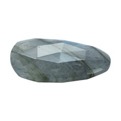 GREY LABRADORITE ROSE CUT BRIOLETTE PEARISH 20X15MM 8.21 Cts.