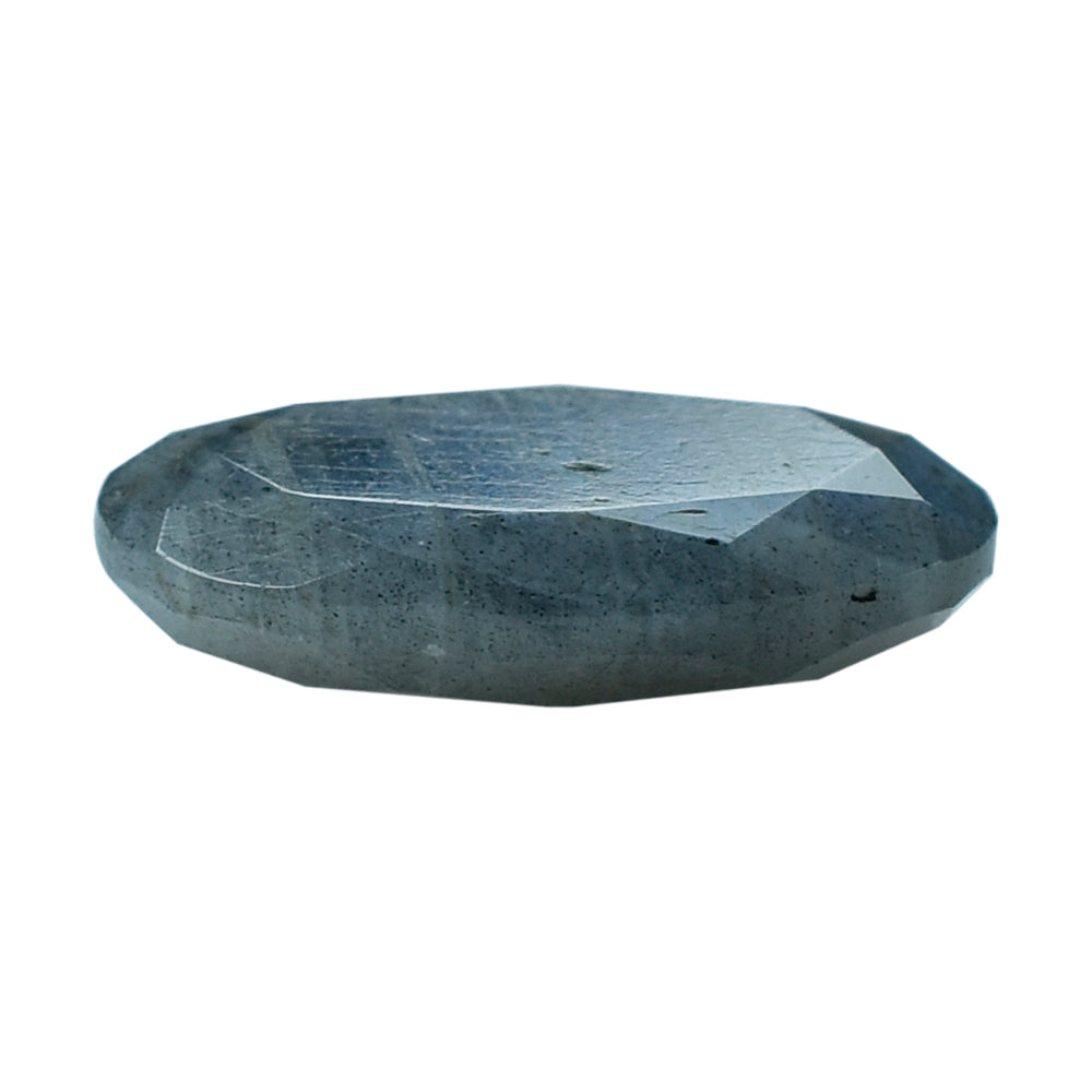 GREY LABRADORITE BOTH SIDE TABLE CUT OVAL 18X13MM 7.87 Cts.