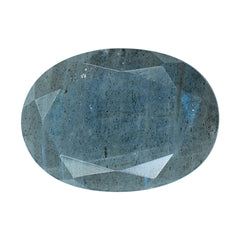 GREY LABRADORITE BOTH SIDE TABLE CUT OVAL 18X13MM 7.87 Cts.