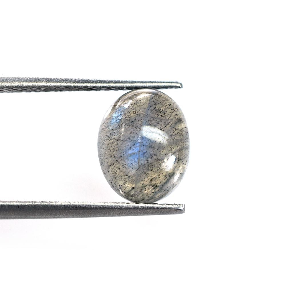 LABRADORITE GREY PLAIN OVAL CAB 1st (BLUE SHINE) 10.00X8.00 MM 2.73 CTS