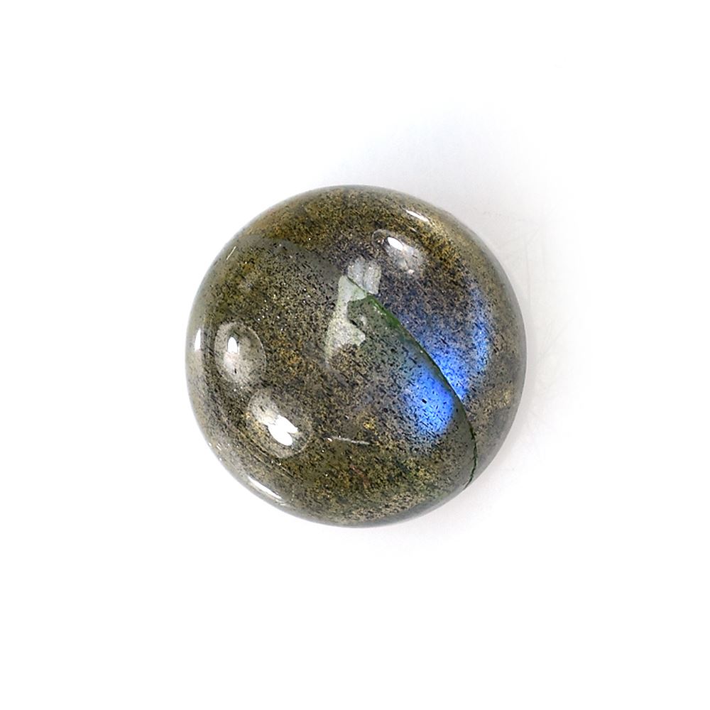 LABRADORITE GREY PLAIN ROUND CAB 2nd (BLUE SHINE) 10.00X10.00 MM 3.94 CTS