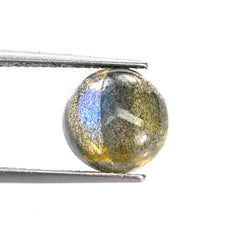 LABRADORITE GREY PLAIN ROUND CAB 2nd (BLUE SHINE) 10.00X10.00 MM 3.94 CTS