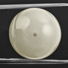 GREY MOONSTONE PLAIN OLIVE (HALF DRILL) 18X15MM 28.05 Cts.