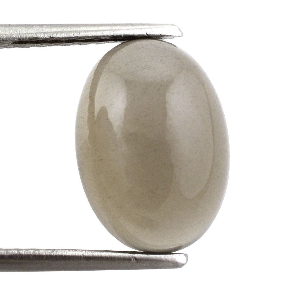 GREY MOONSTONE OVAL CAB 14X10MM 5.81 Cts.
