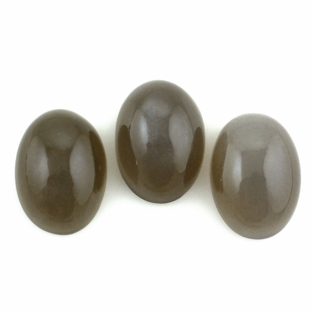 GREY MOONSTONE OVAL CAB 14X10MM 5.81 Cts.