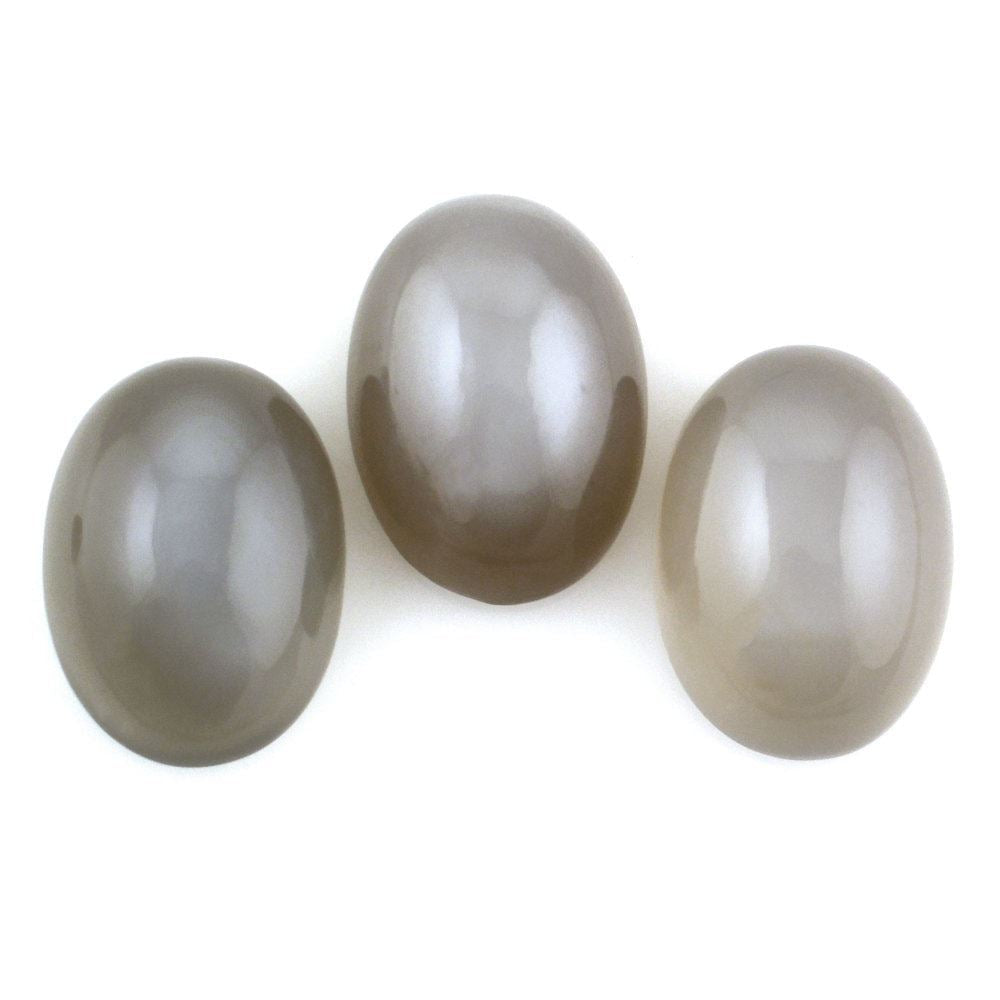 GREY MOONSTONE OVAL CAB 14X10MM 5.98 Cts.